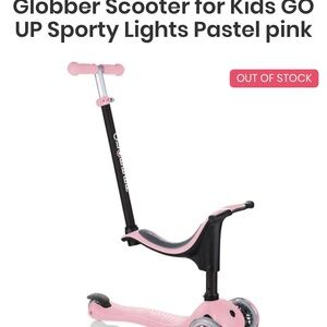 Globber Sporty Lights Scooter for Kids - Pink